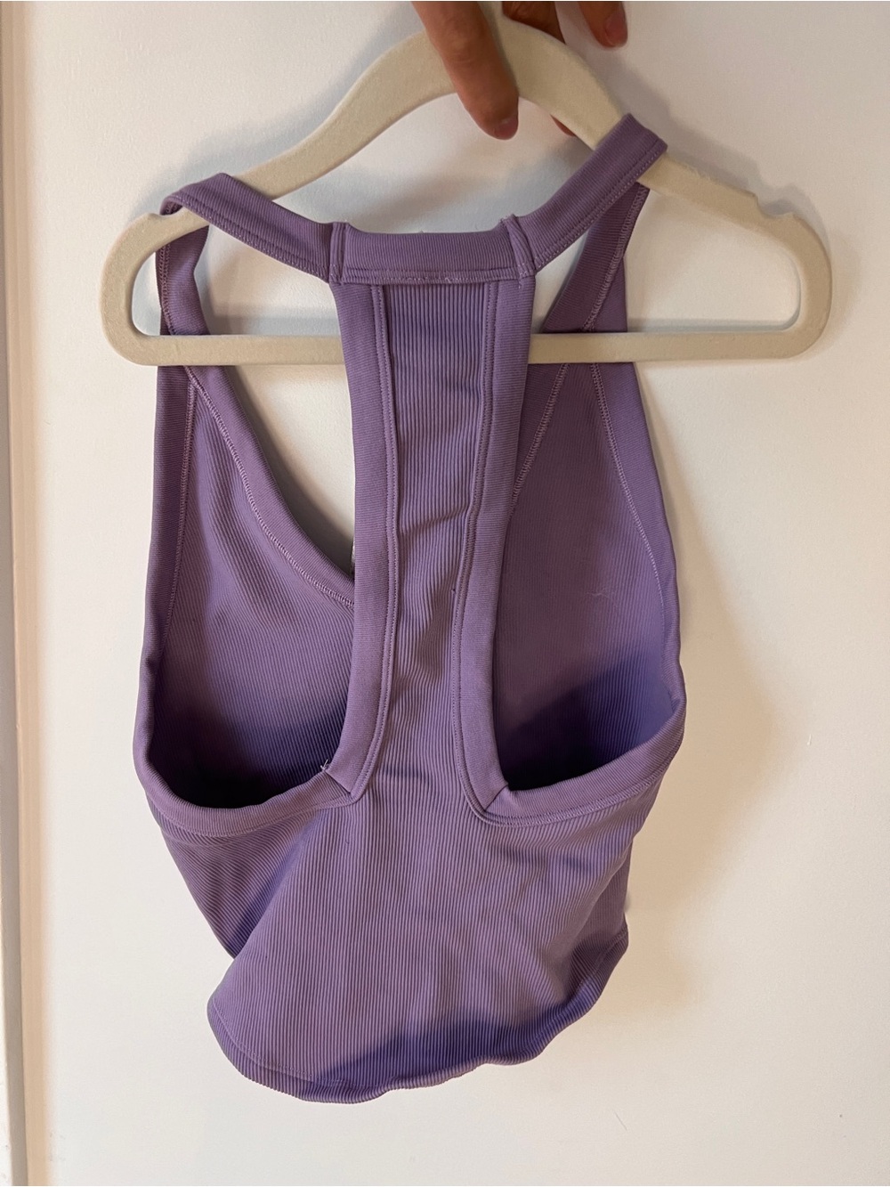 BWT❤️ fp movement s xs Purple Ribbed V-Neck Top - Picture 2 of 5